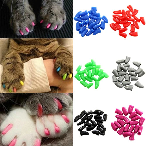 Capsules de Griffes Colorées pour Chats et Chiens - Lot de 20 - 🐾 Miaou & Co