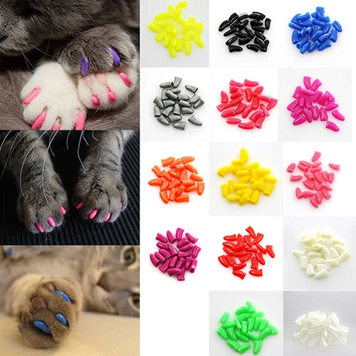 Capsules de Griffes Colorées pour Chats et Chiens - Lot de 20 - 🐾 Miaou & Co