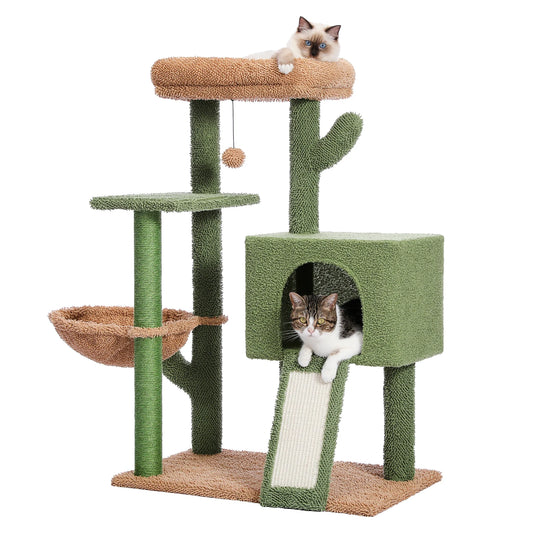 Arbre à Chat Cactus avec Griffoir - Oasis de Jeu pour Chats d’Intérieur - 🐾 Miaou & Co